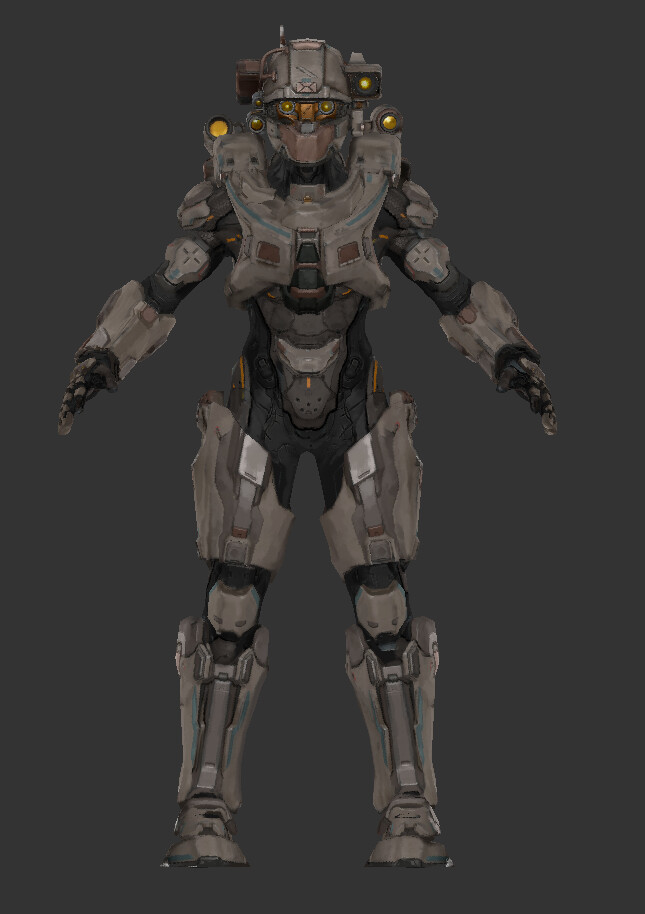 Texture Projection in Mari - Front view