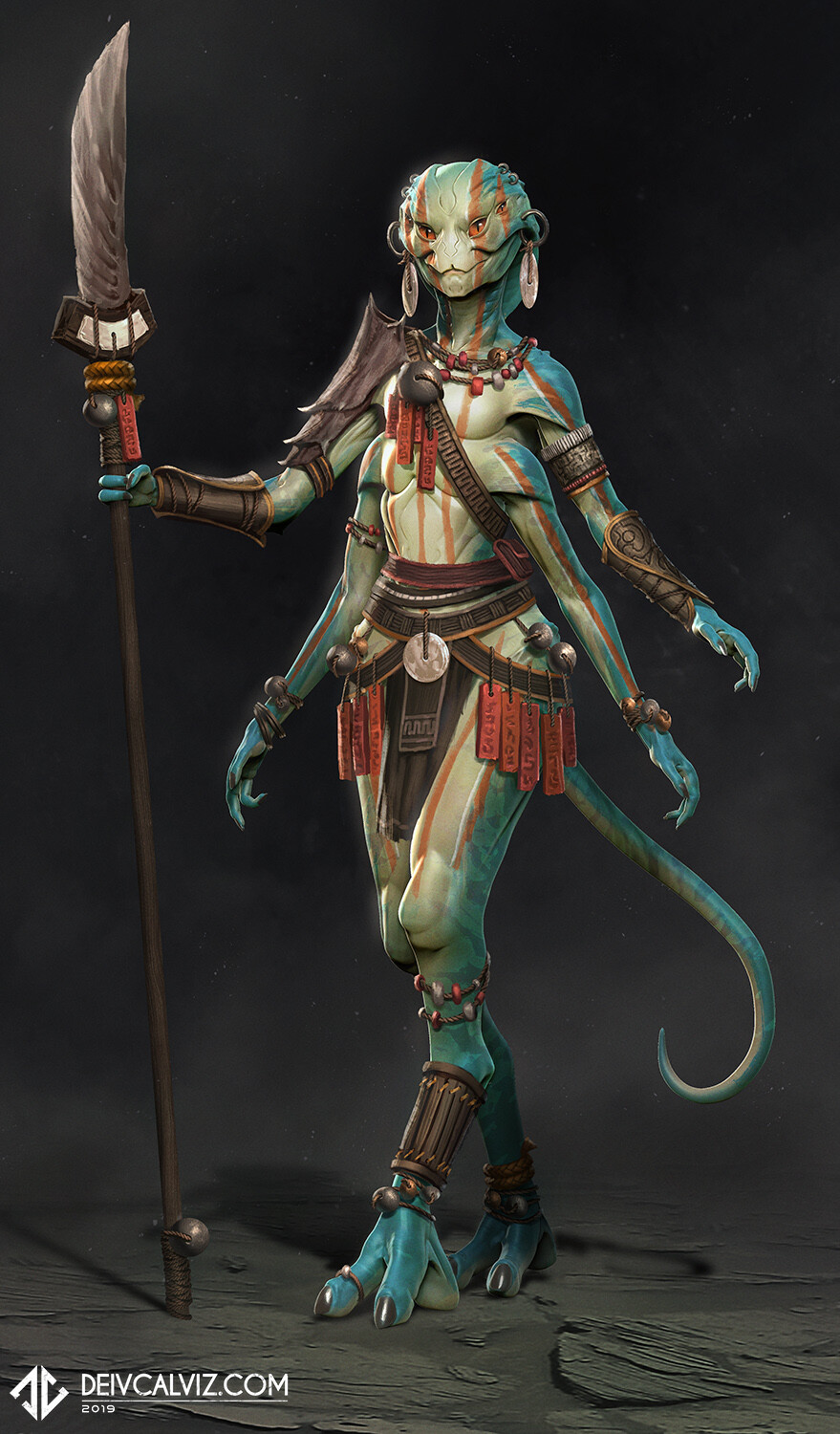 Deiv Calviz Concept Artist And Illustrator Tribal Alien Costume Design