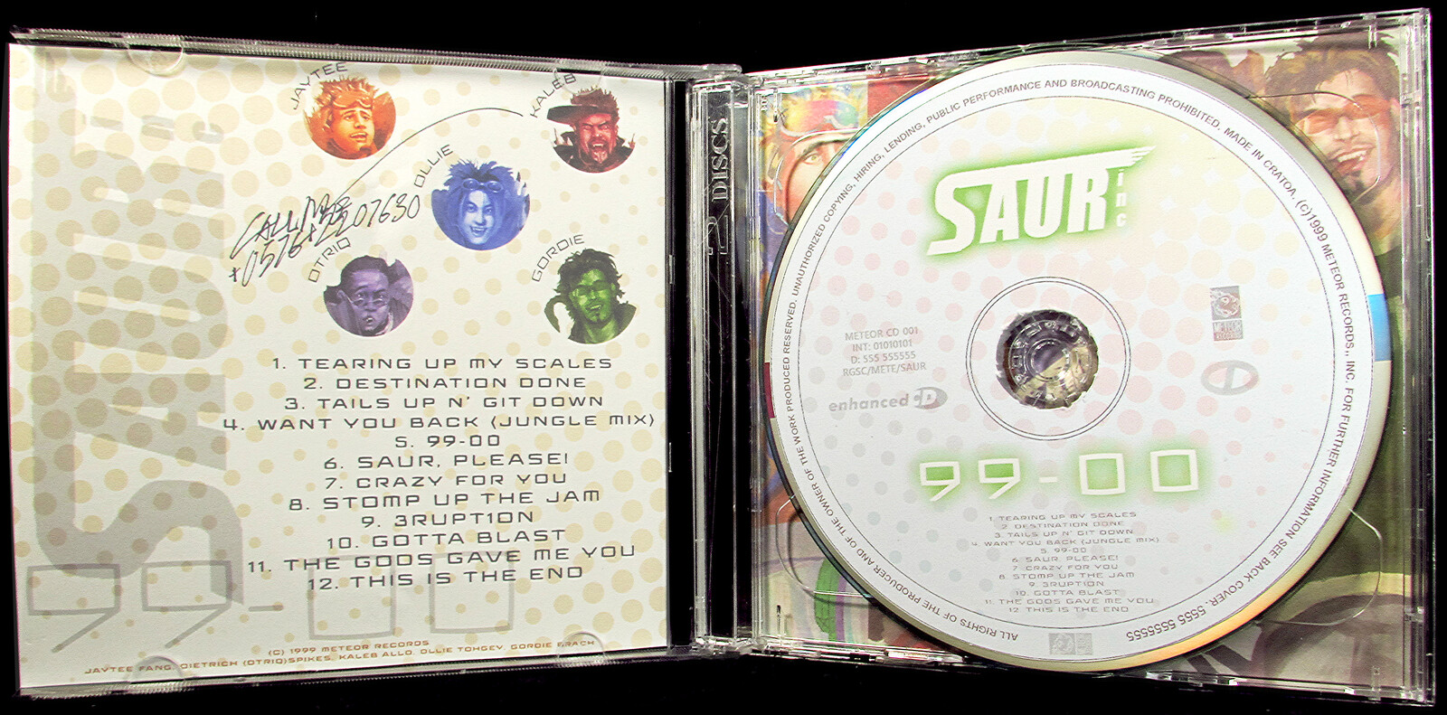 CD One with Tracklist