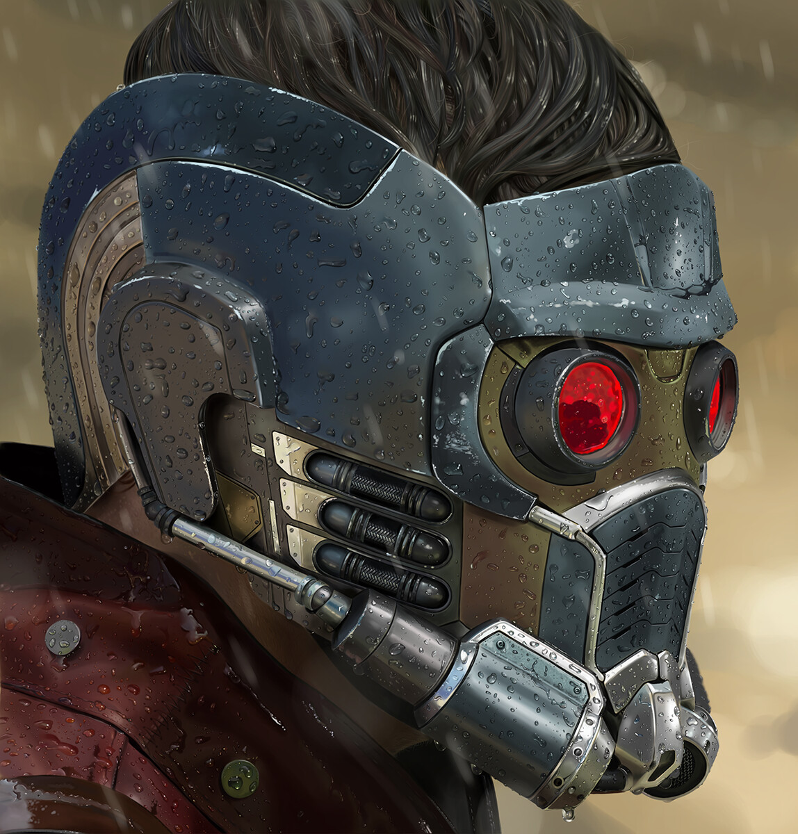 Star Lord painting created in Clip Studio Paint.