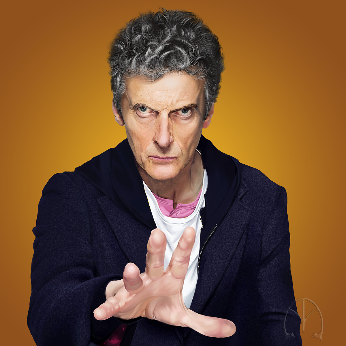 The 12th Doctor! Painted in Clip Studio Paint.