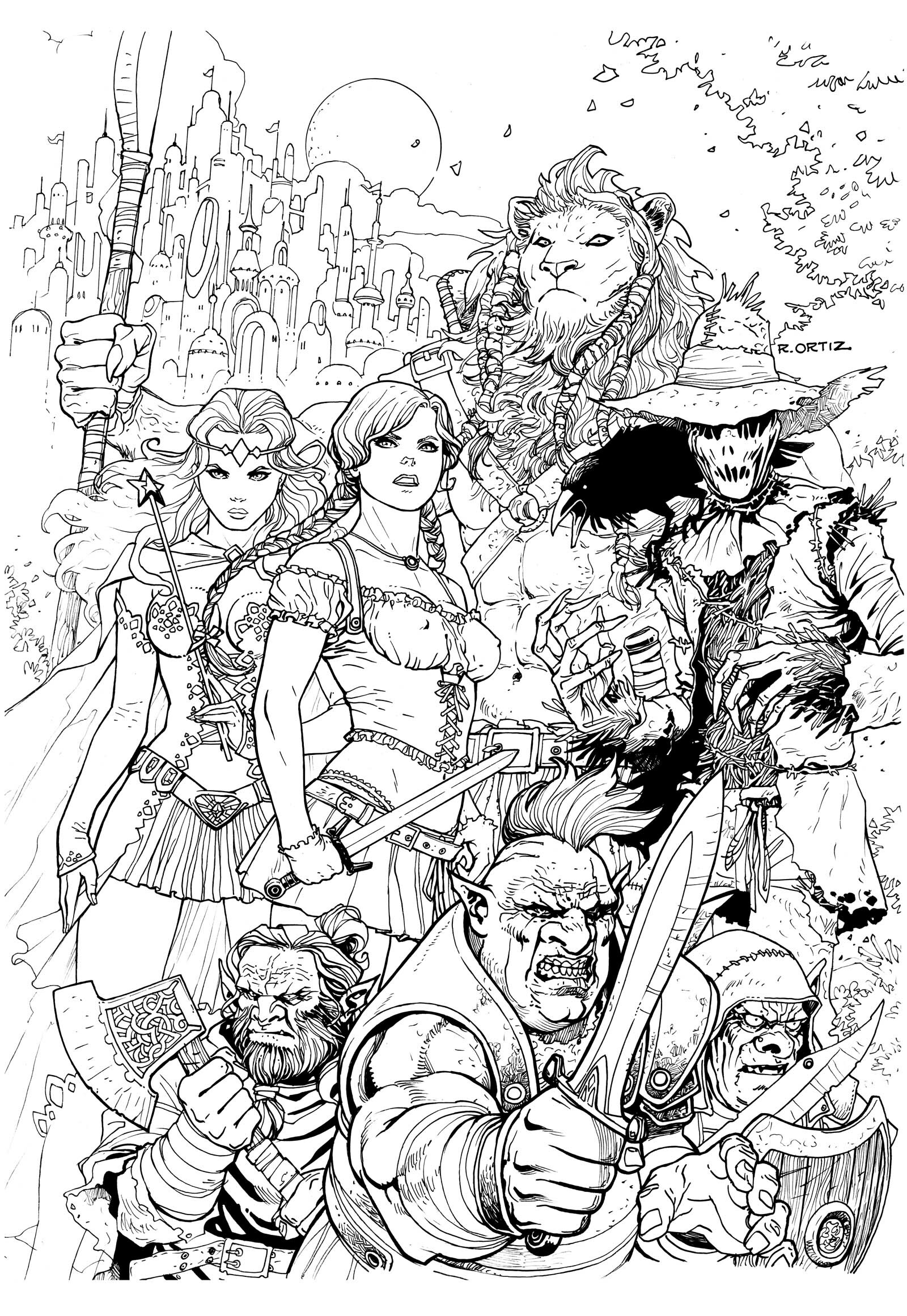 Richard Ortiz - Zenescope Covers: pencils and inks