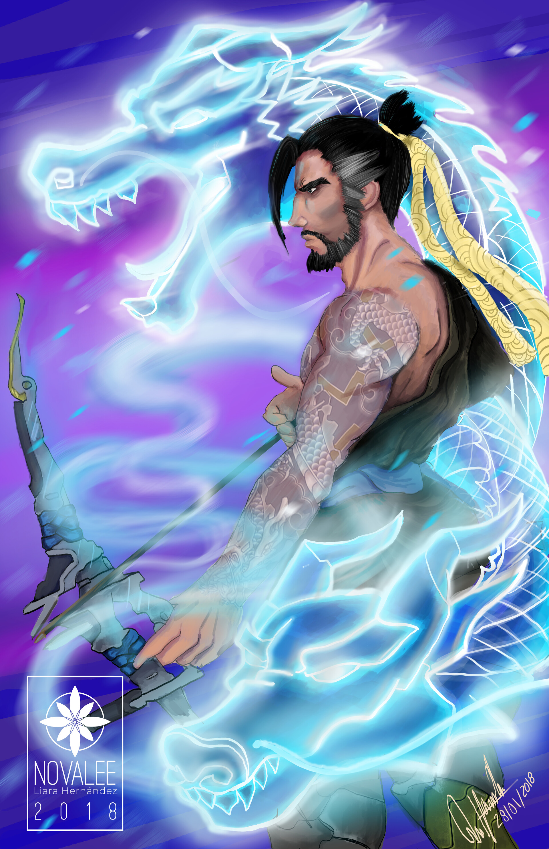 Artstation I Choose You Spirit Dragon Hanzo Shimada Liara Lee Hernandez Aka Novalee D Artis Learn how to draw broly the legendary super saiyan from dragon ball z the fun and easy way. i choose you spirit dragon hanzo