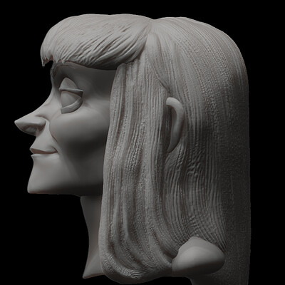 3D cartoon head practice