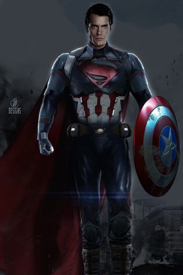 Crudo asustado para jugar Jessica Perez - Superman x Captain America Mashup