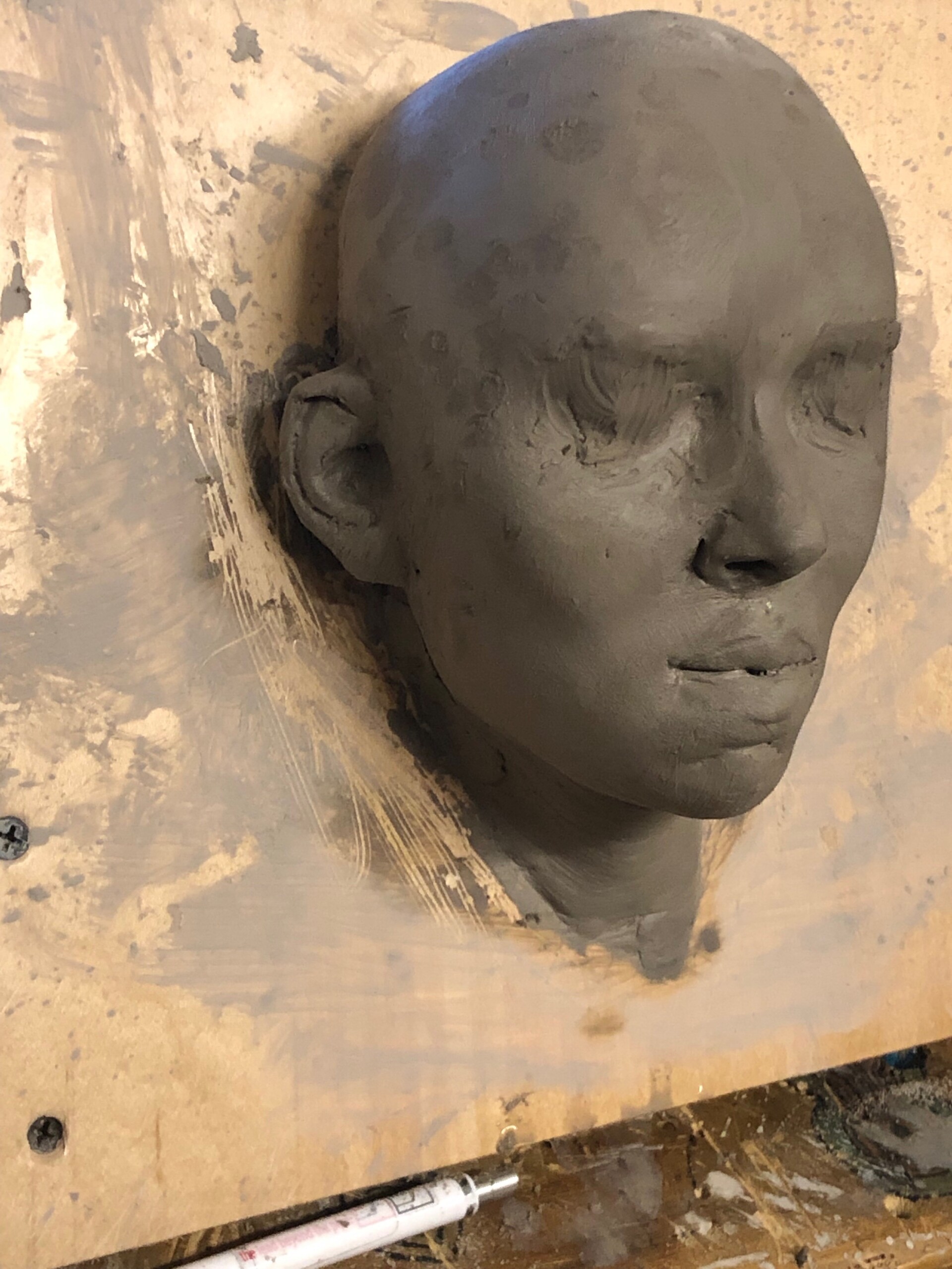 ArtStation clay head study