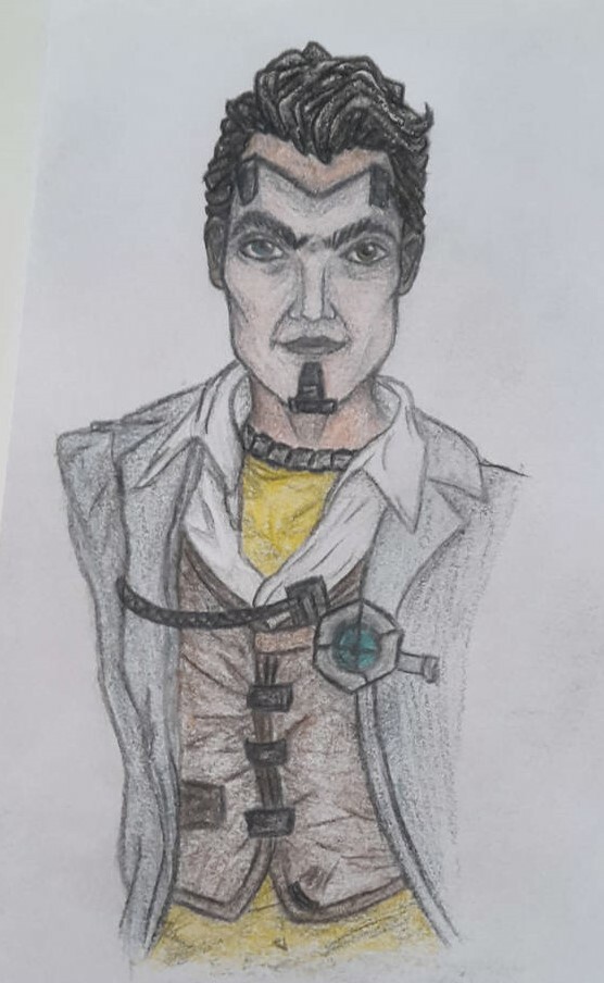 handsome jack face paint