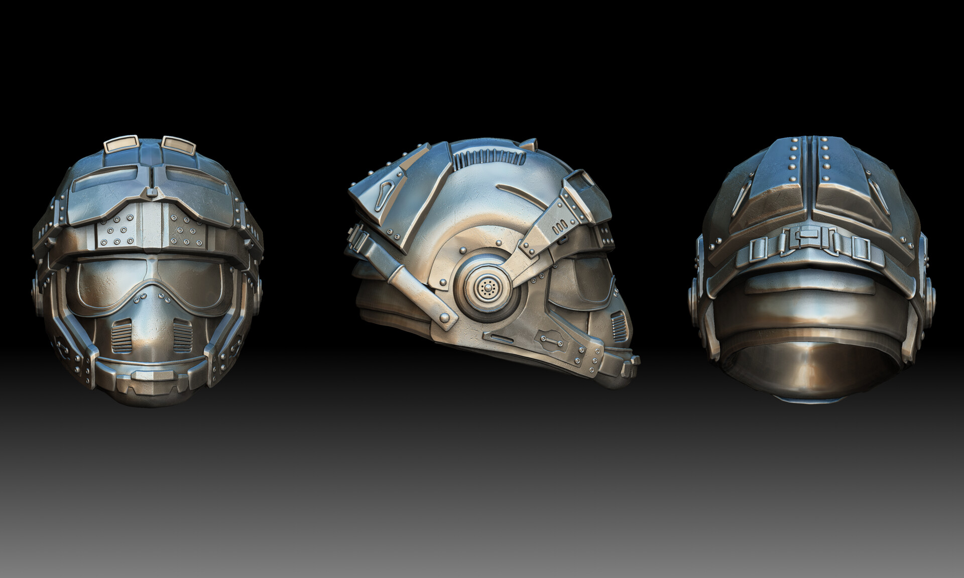 Artstation Benjamin Carmine Helmet Mike Waver