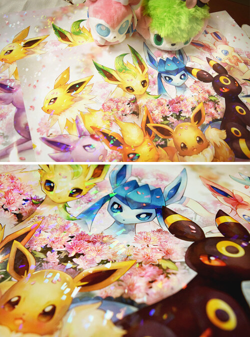 ArtStation - Eeveelution Collage, a Pokemon Fanart