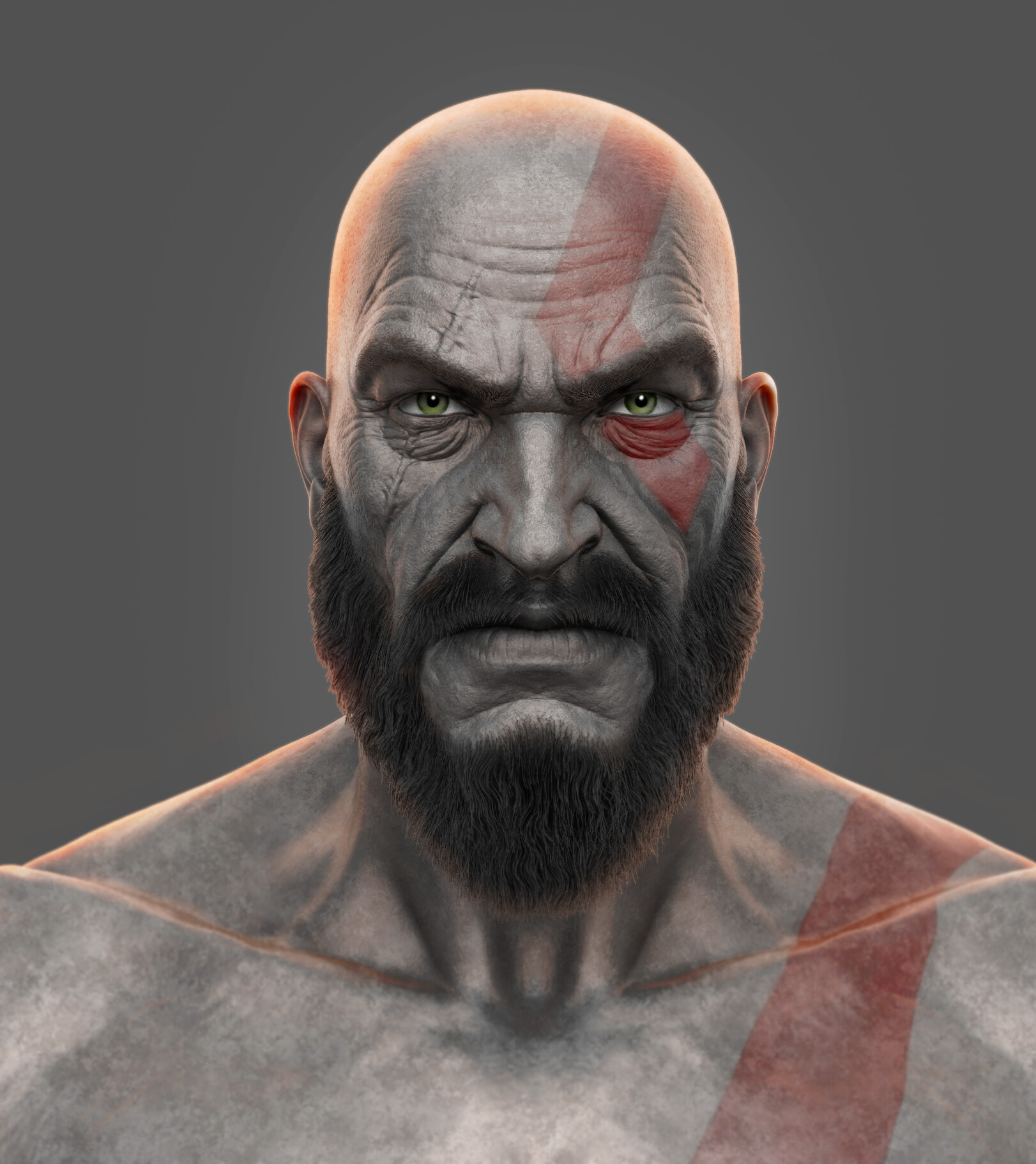 god of war ascension kratos face