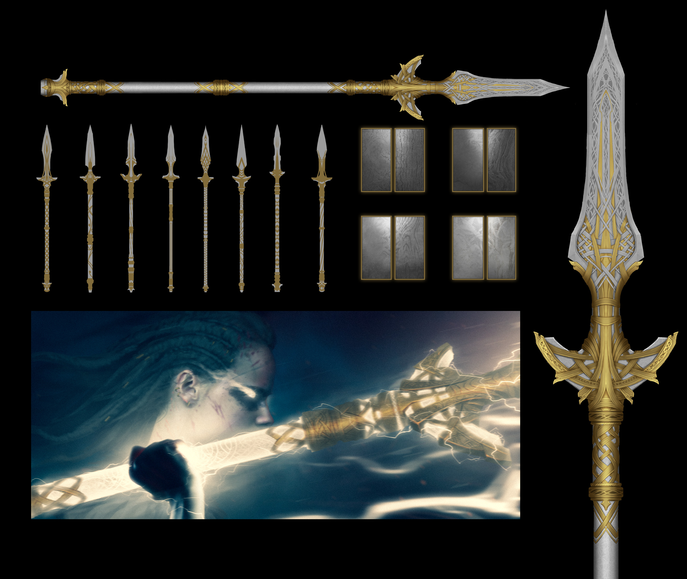 Research and final design of the spear !