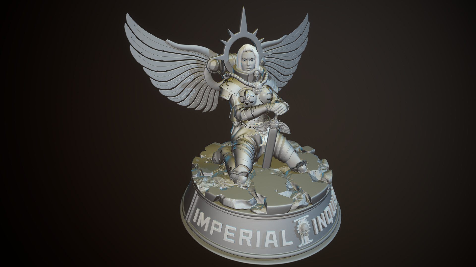 Artstation Adepta Sororitas Warhammer Fan Art Vlad Litvinenko