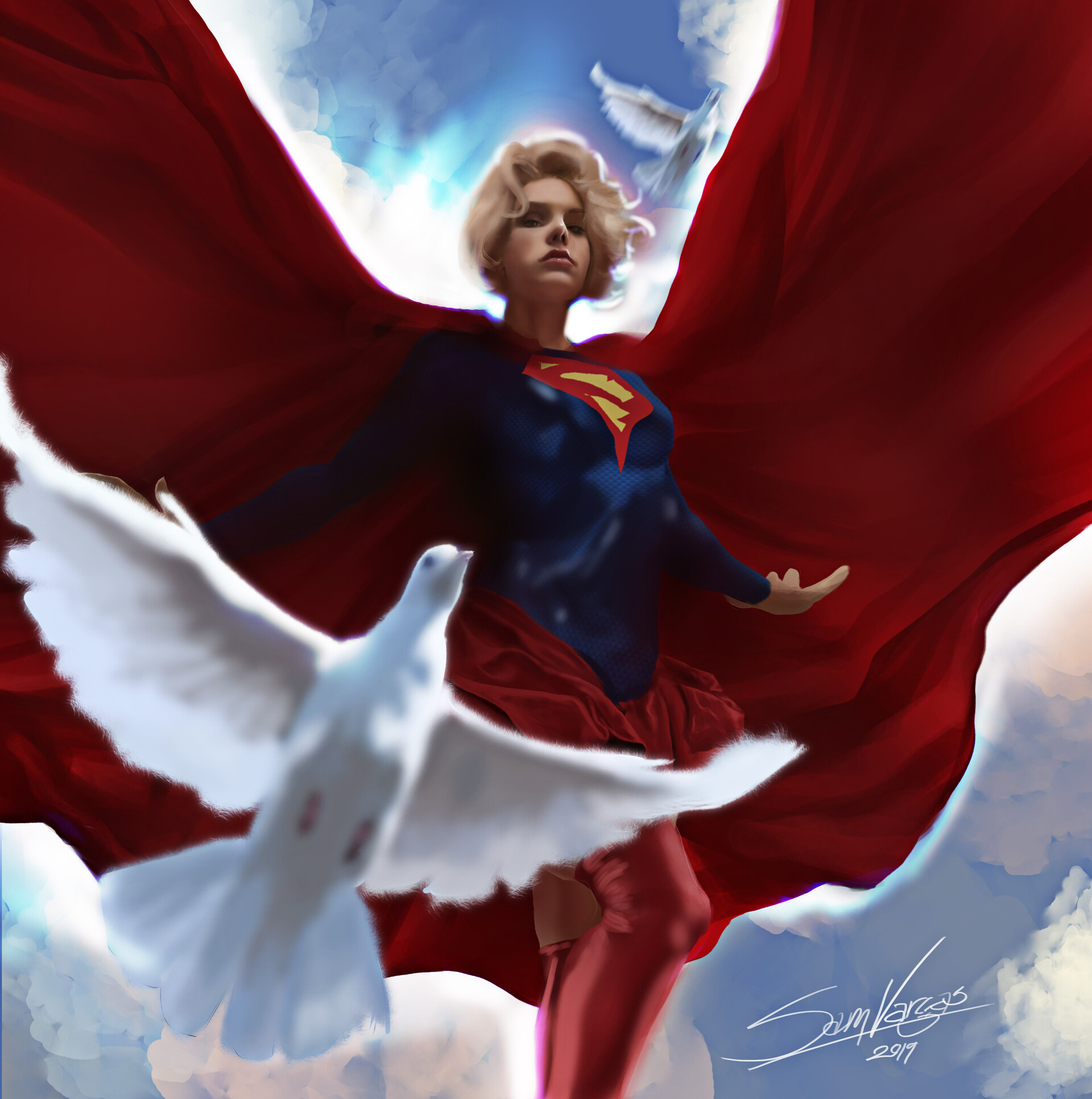 ArtStation Kara Zor El "El Sol"