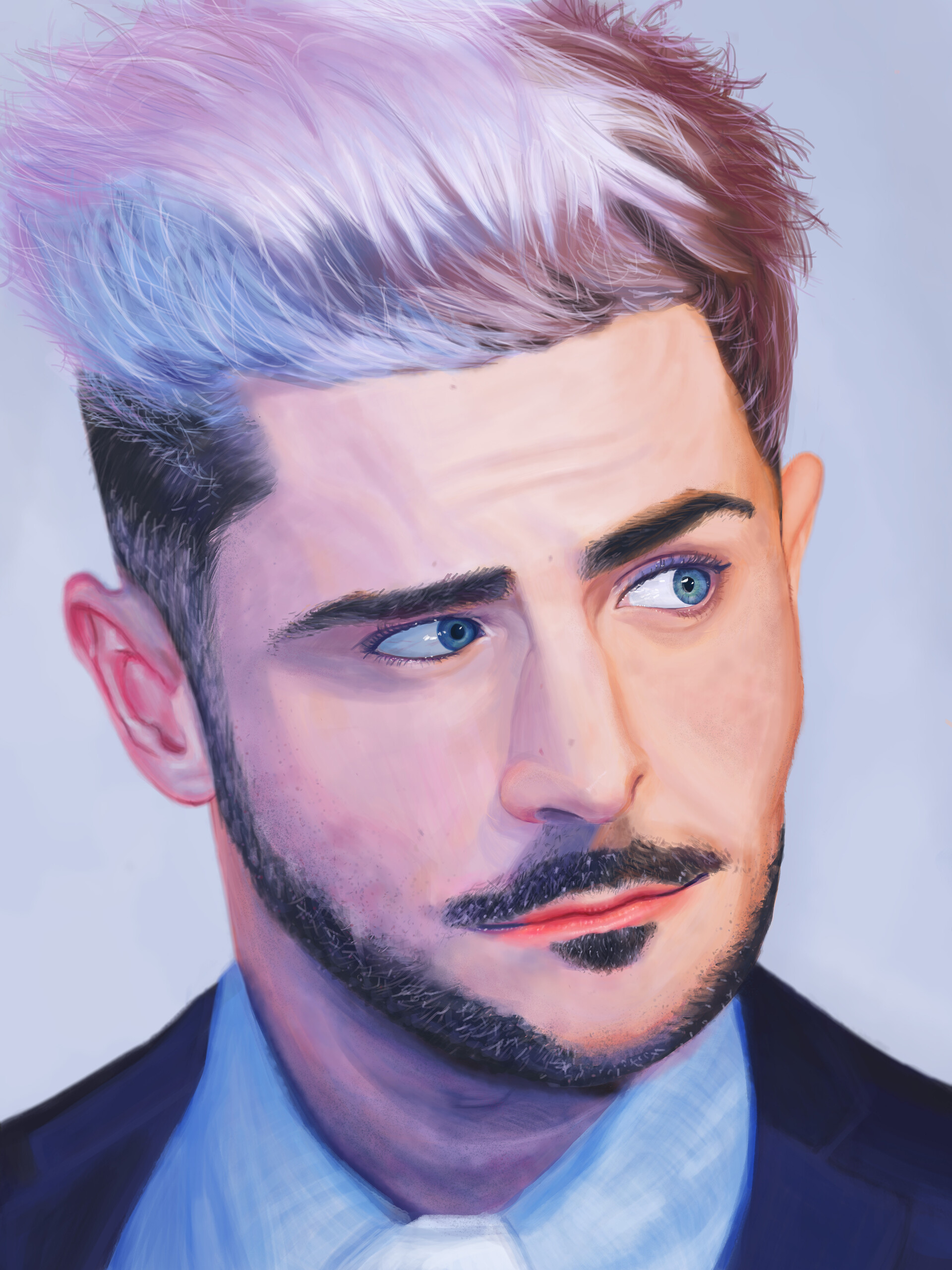 Artstation - Drawing Zac Efron