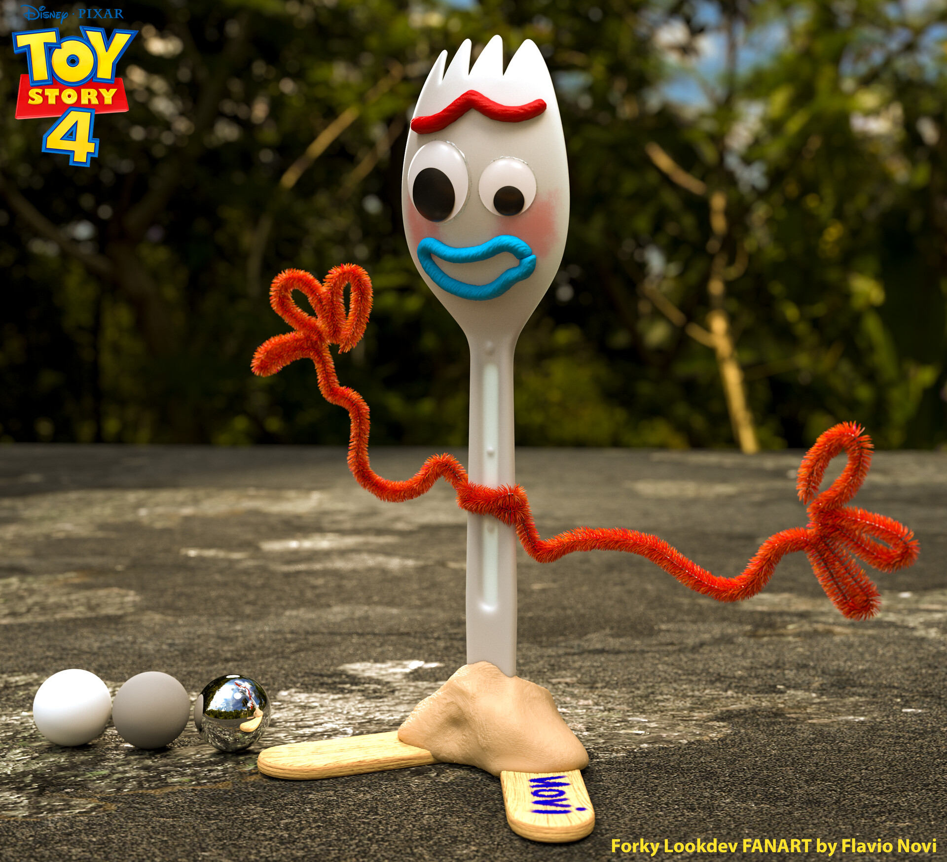 ArtStation - Forky Fanart from Toy Story 4