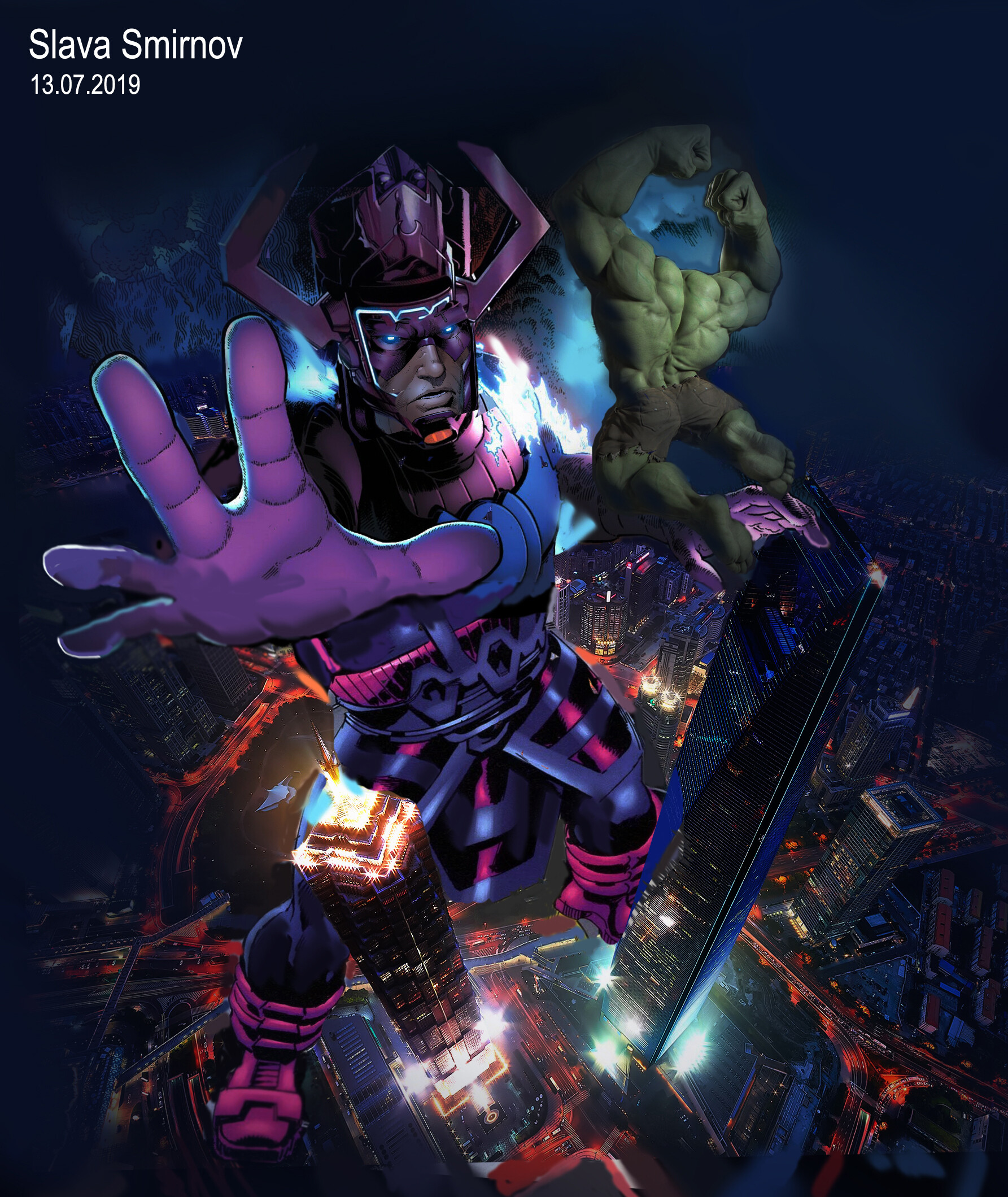 Artstation Galactus Vs Hulk Vyacheslav Sharzh