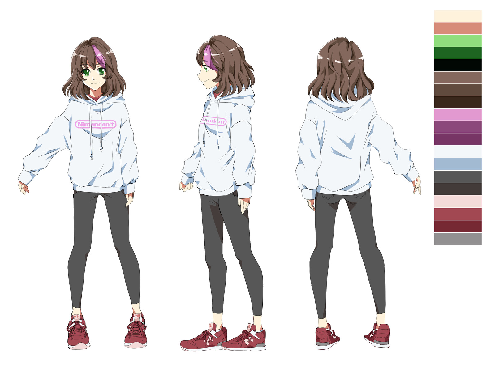 Artstation Anime Girl Character Design For Visual Novel Veronika Hrbacova