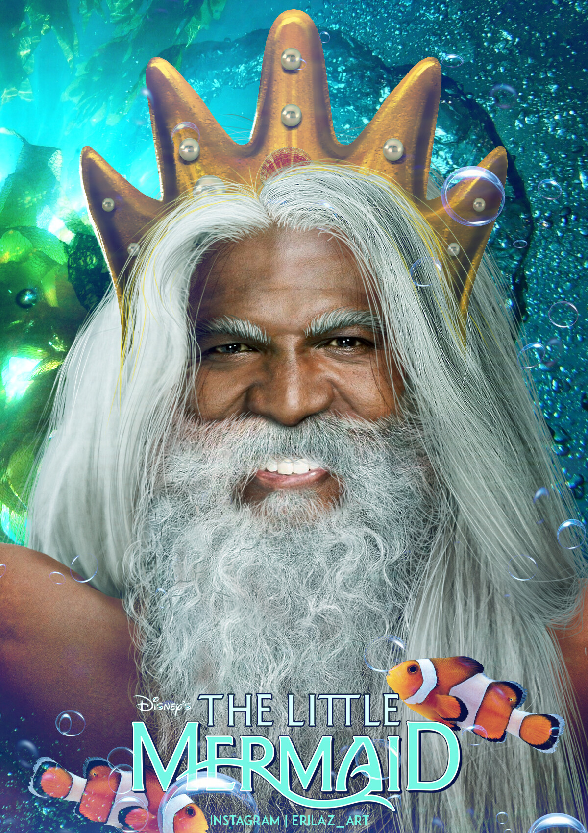 Artstation Terry Crews King Triton Vasilii Baturin