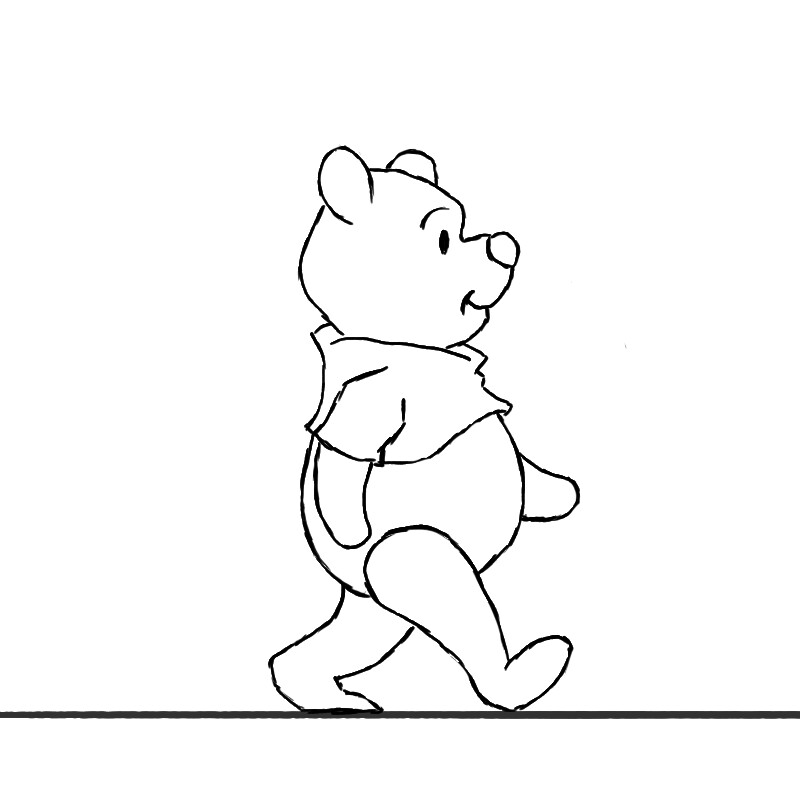 ArtStation - Winnie The Pooh walking animation