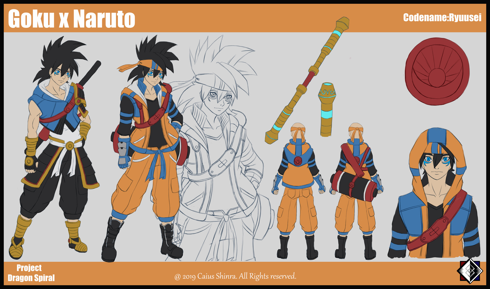 Artstation Crossfusion Goku X Naruto Ryuusei Ras Alhague