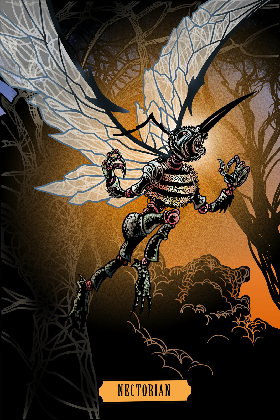 Teen Fantasy Book Interior Illustration.