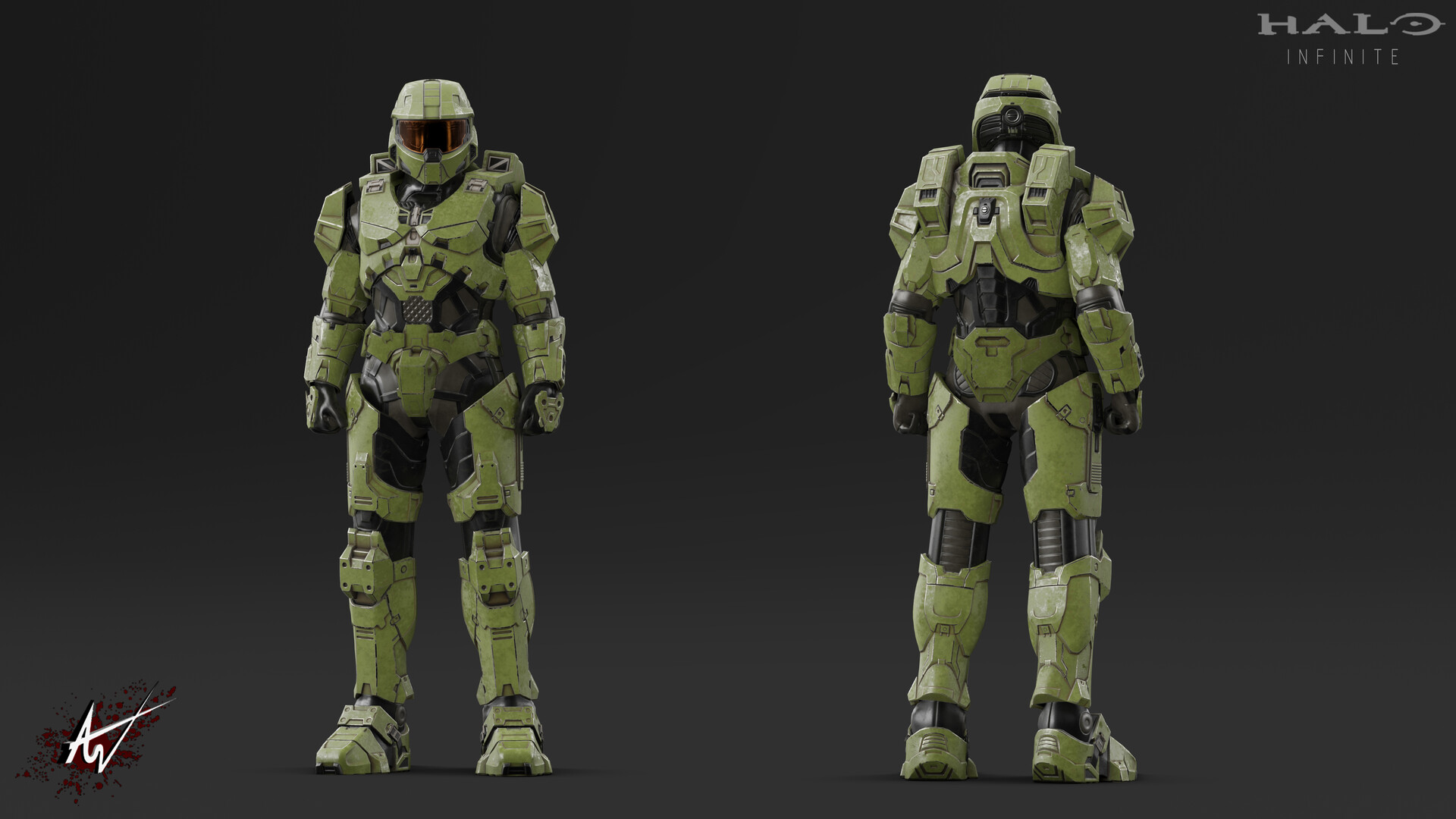 Artstation Halo Infinte Master Chief Abimael Salazar