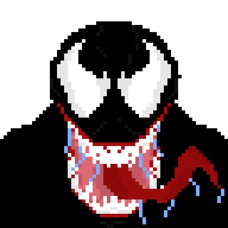Serhat Pehlivan Venom Pixel Art Dessin pixel pokemon a imprimer les dessins et coloriage. serhat pehlivan venom pixel art