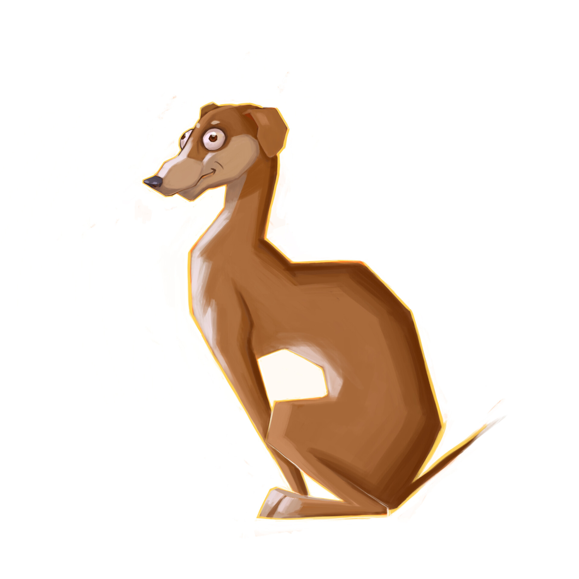 Peach cheap italian greyhound
