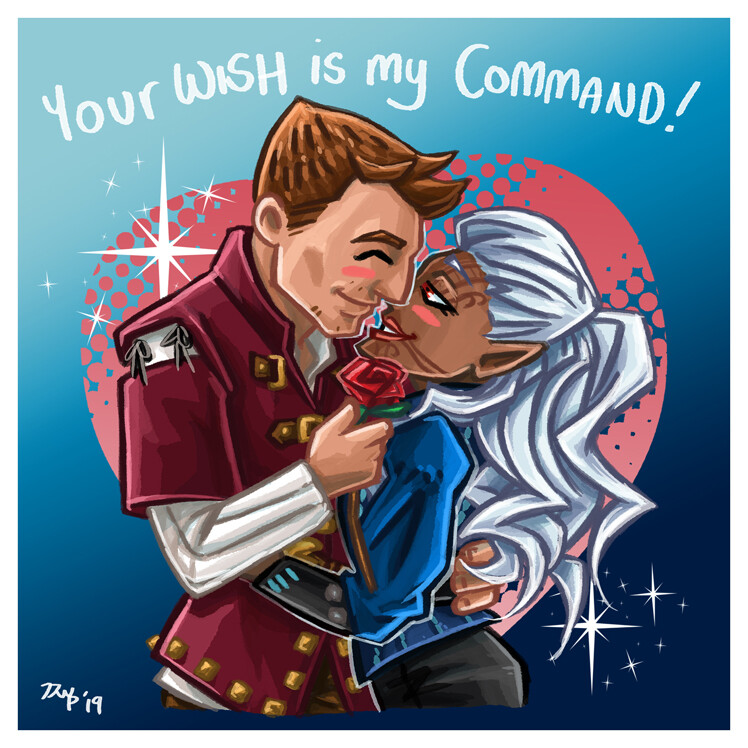 Dragon Age grey warden OC Ashera with Alistair,