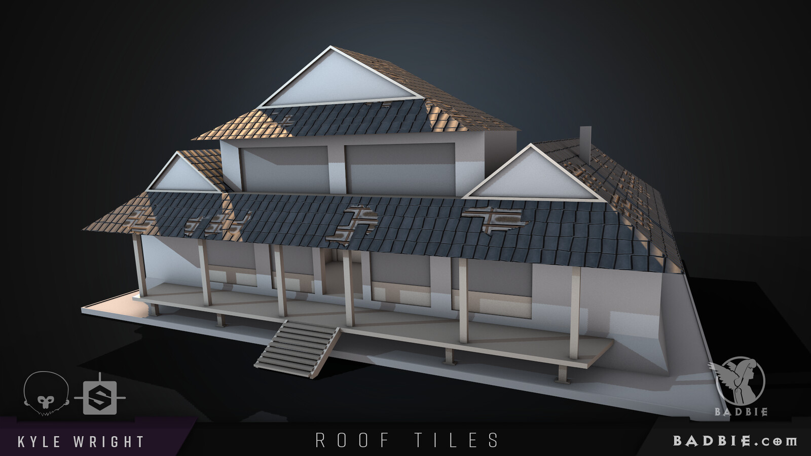 This was The original model I made back in school that I made this substance for. I removed the other textures because they were not all mine. (my next post will include another substance I made for this project.)
