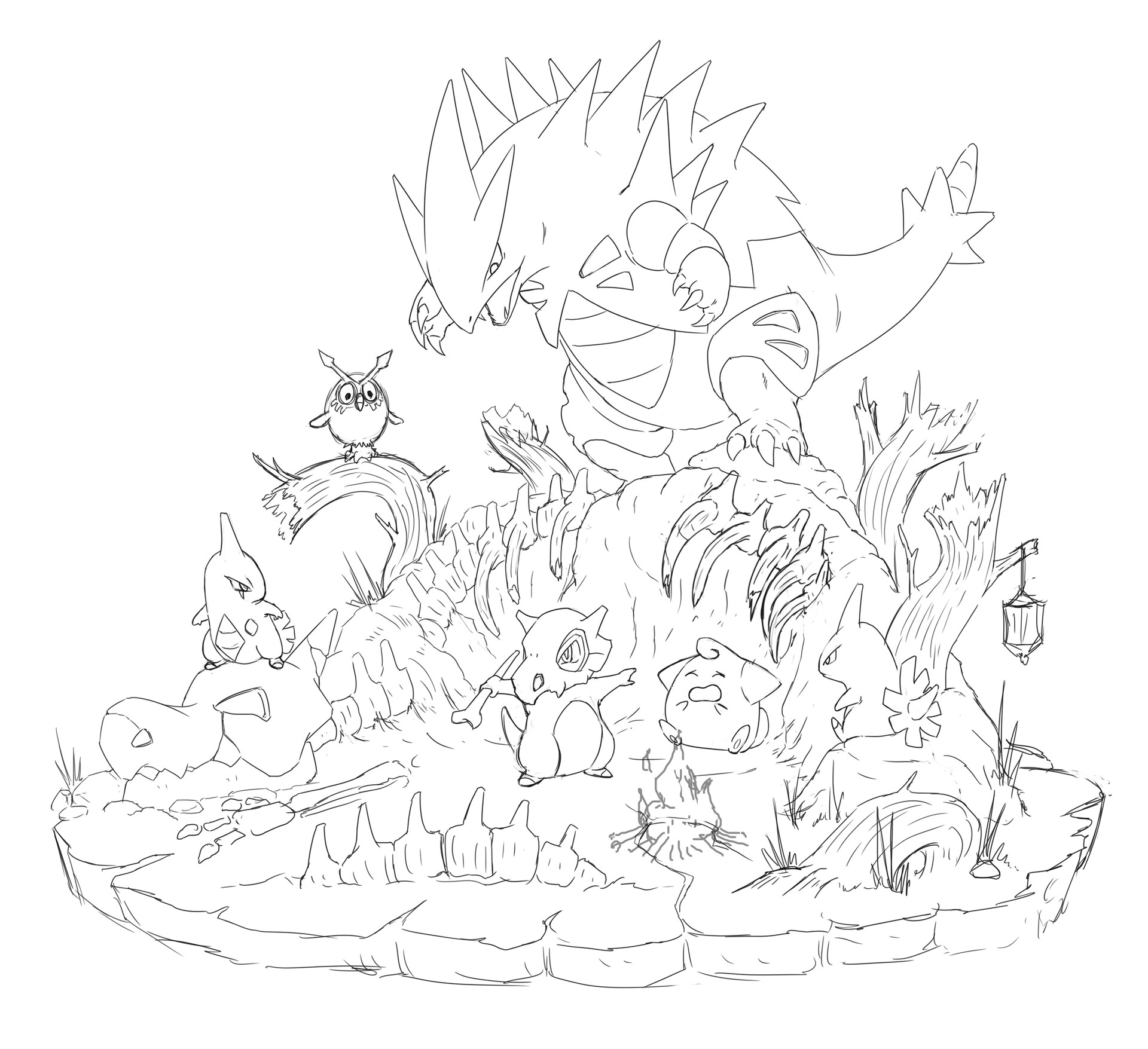 Yang Zhen - バンギラス Tyranitar——Fanart