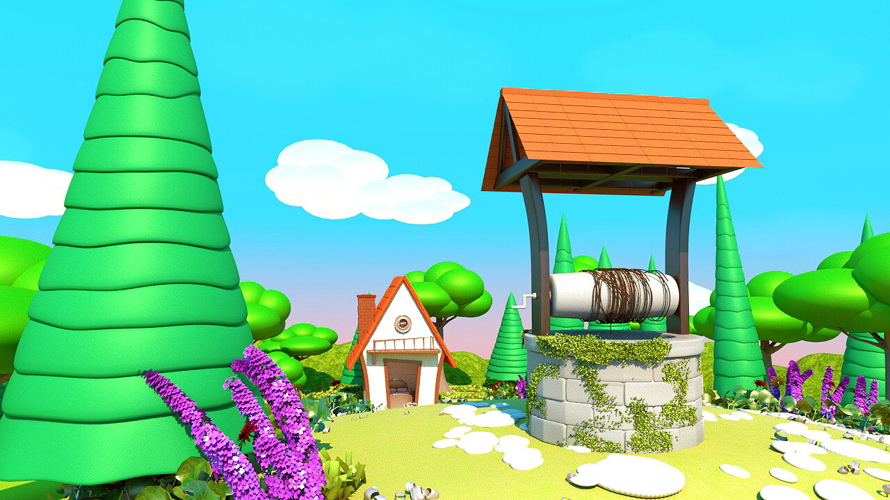 ArtStation - Cartoon Scenery ArtStation - Cartoon Scenery