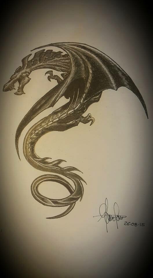 Mauro Corso Dragon Pencil Drawing Practice