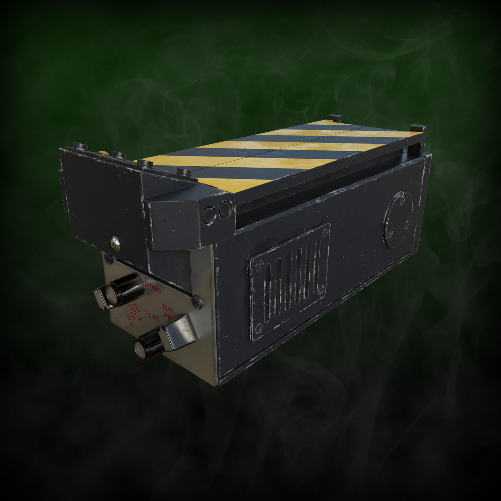 iRay render from Substance Painter of the Trap Cartridge.