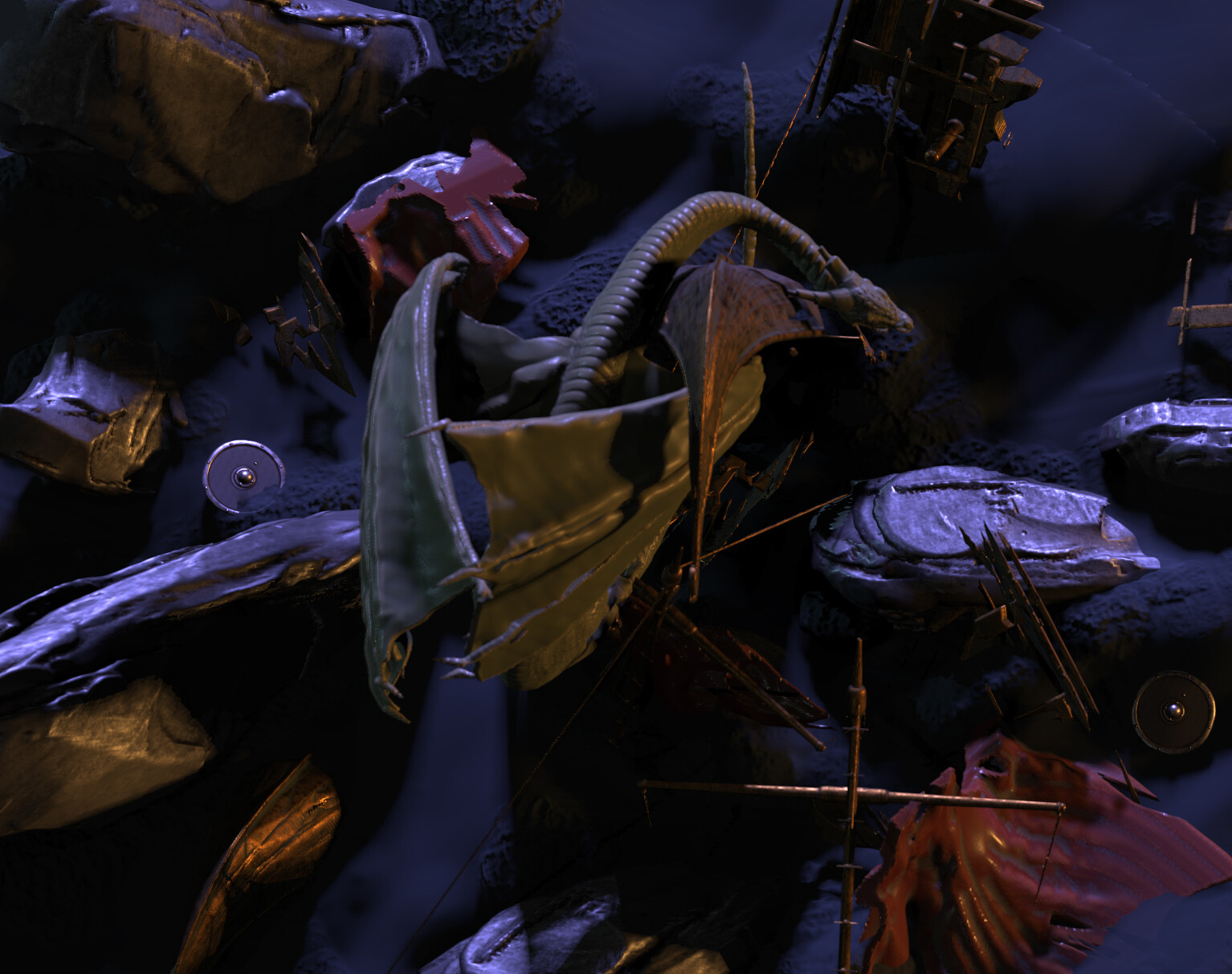 Raw render from 3D Coat