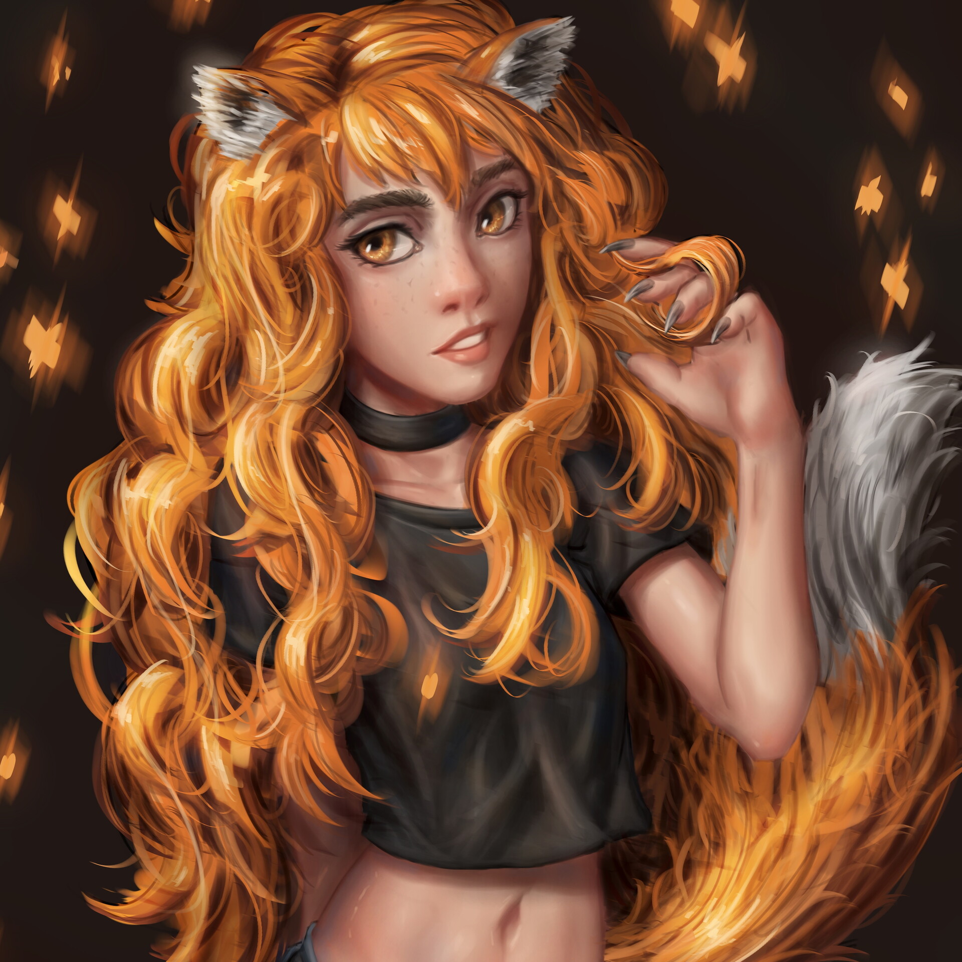 Kristian Silinger Draw In Your Style Fox Girl,Anime Cute Sushi Drawing