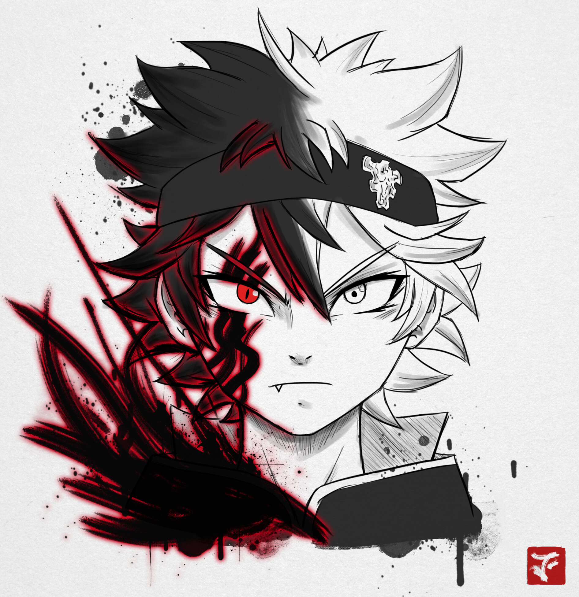 Fanart of Asta from the Anime "Black Clover"