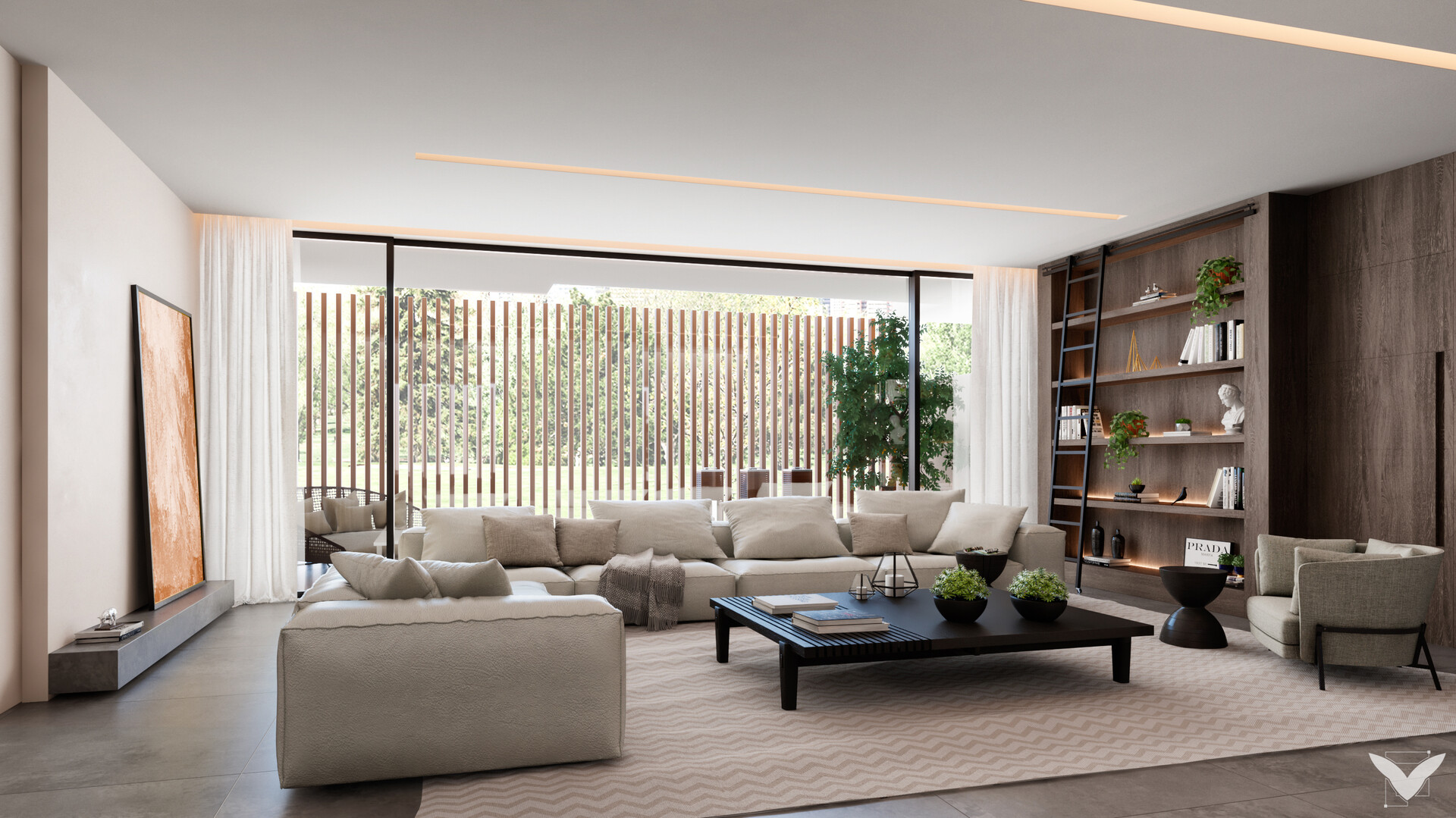 ArtStation Modern living room, Pixer Visual