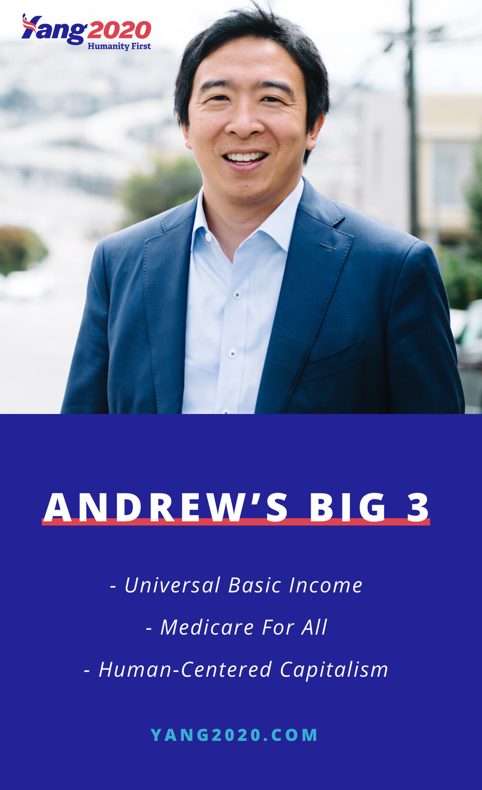 An easy read image to reference Andrew's main policies.