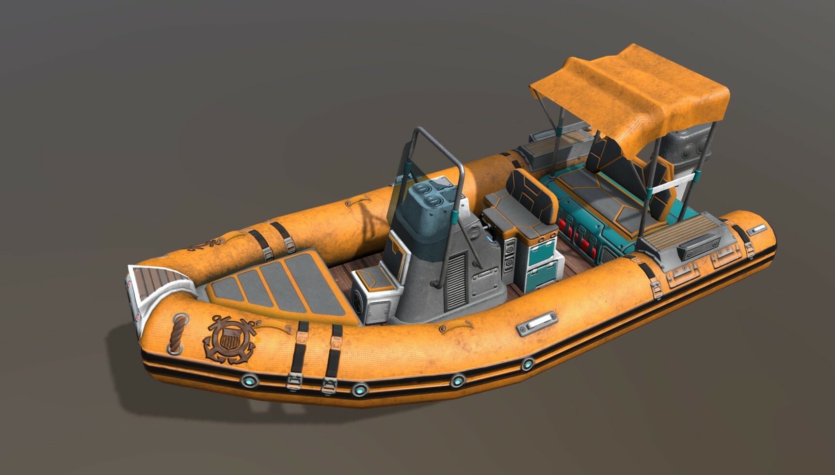 Murat Yilmaz - LowPoly Zodiac boat set