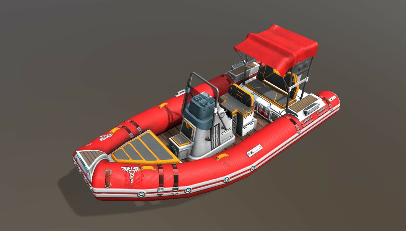 Murat Yilmaz - LowPoly Zodiac boat set