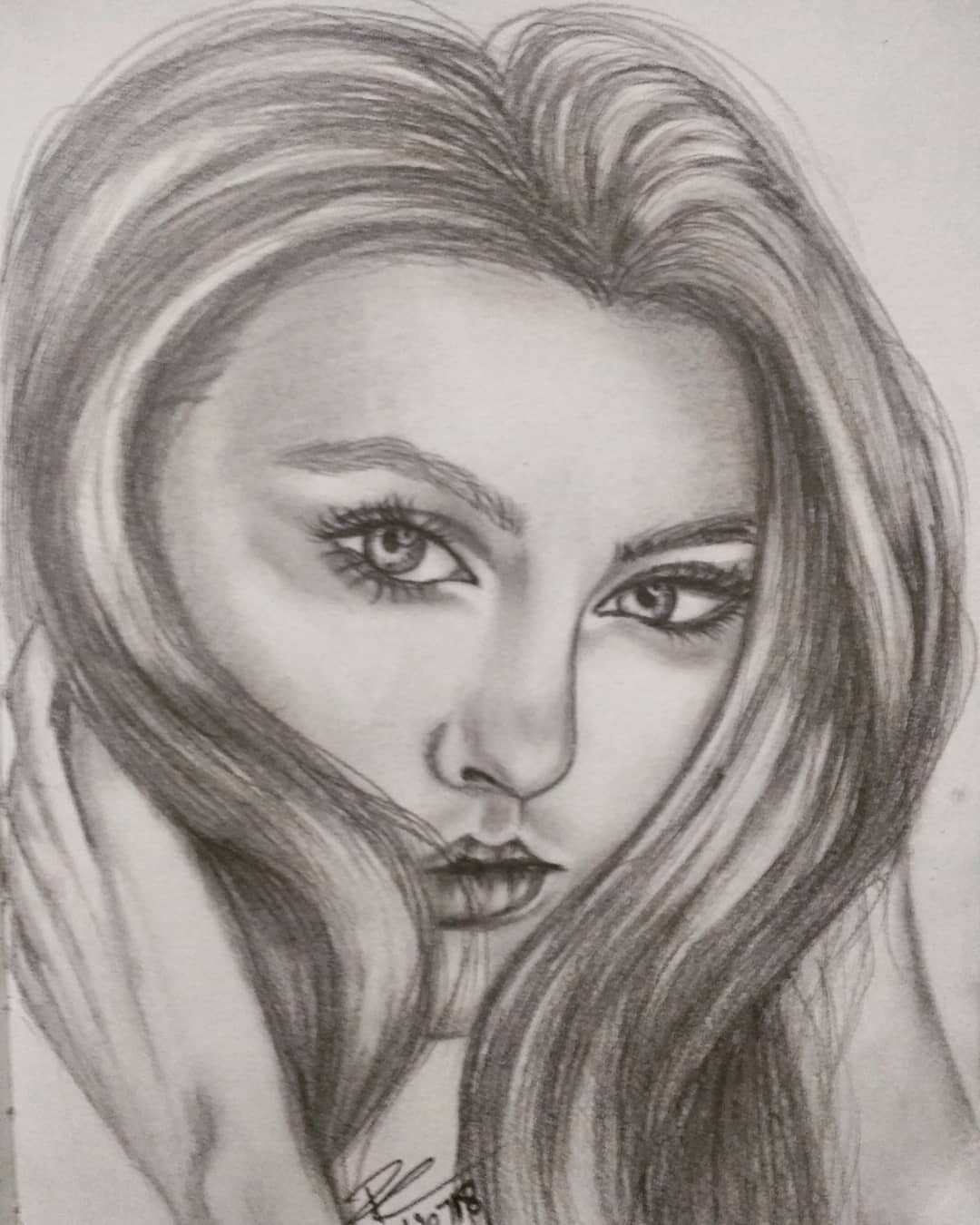 Renu Choudhary Realistic Pencil Sketch