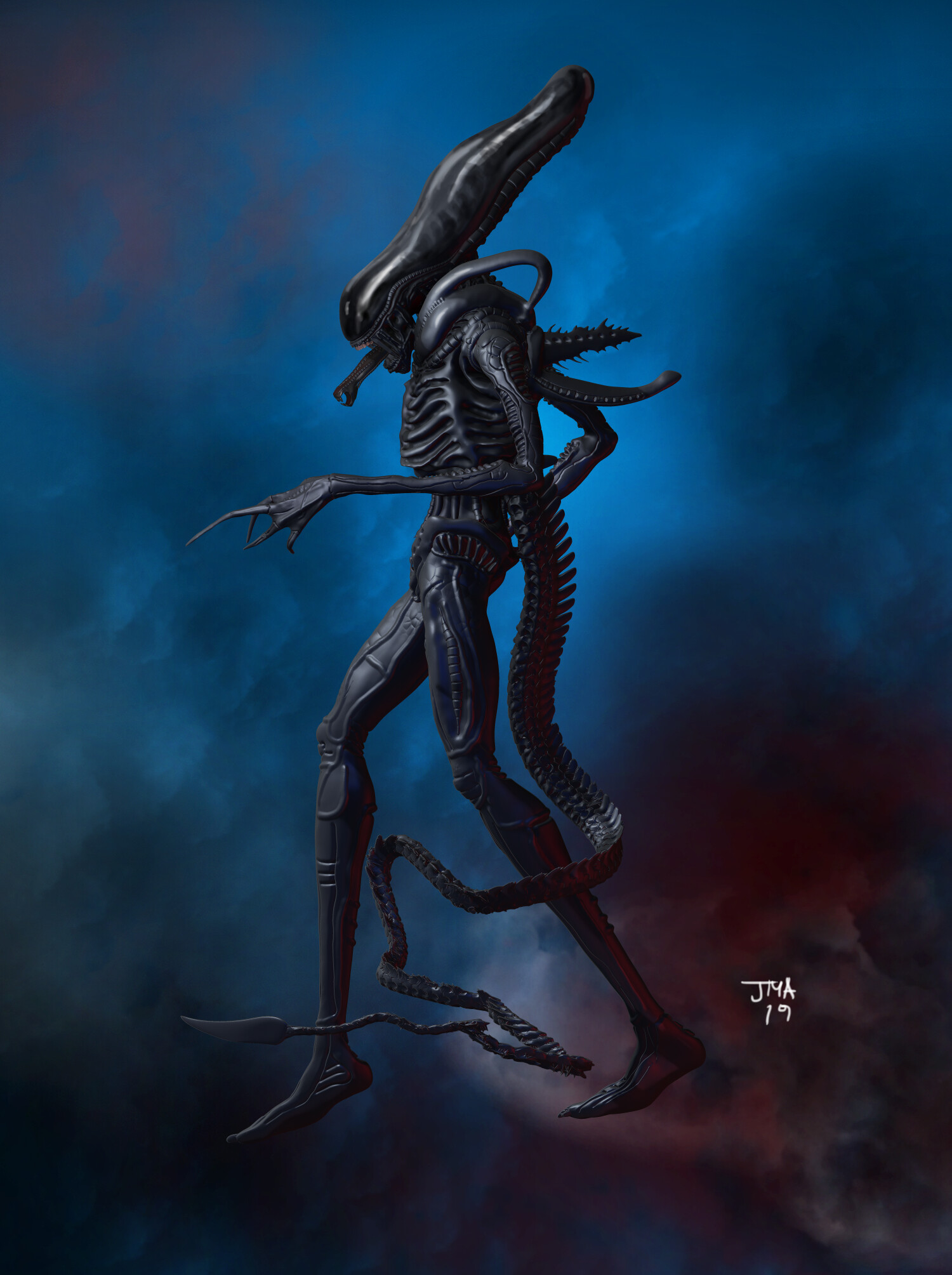 Artstation Primal Alien Perfil Jma Sudden Illustrations