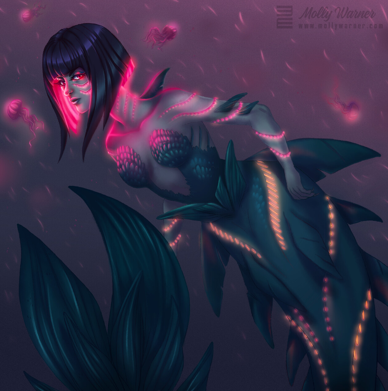 A vampyric mermaid who lives in the ocean's depths