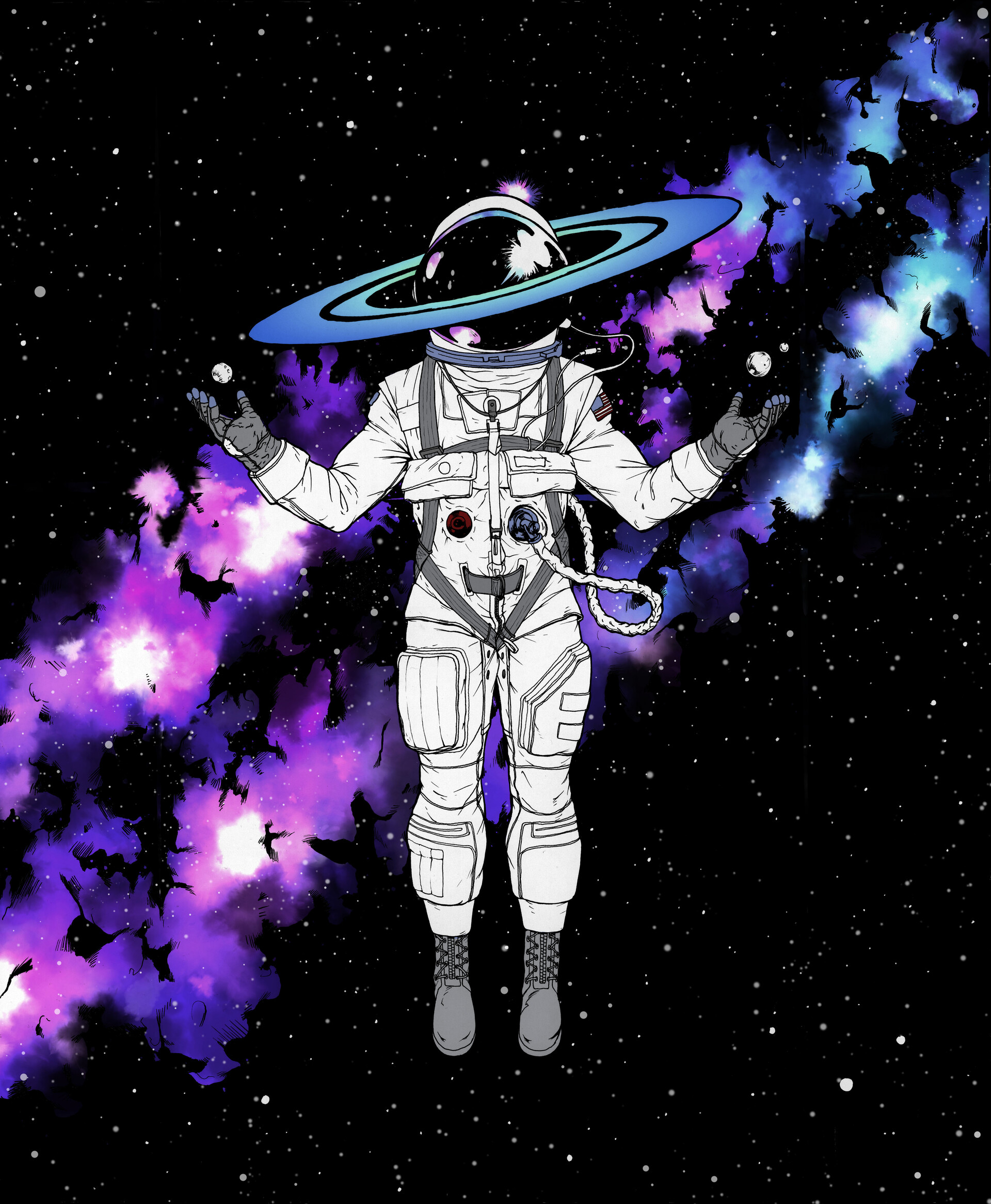 artstation cosmic astronaut colin hunt