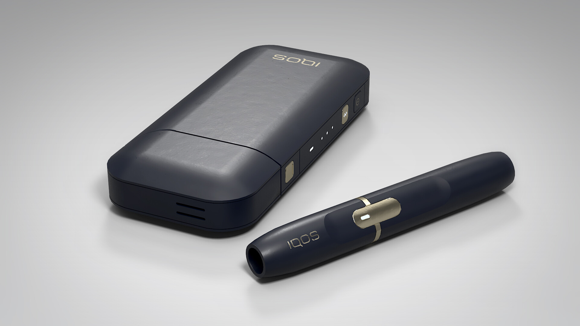 Artstation Iqos Original Dark Blue Pbr Low Poly 3d Model