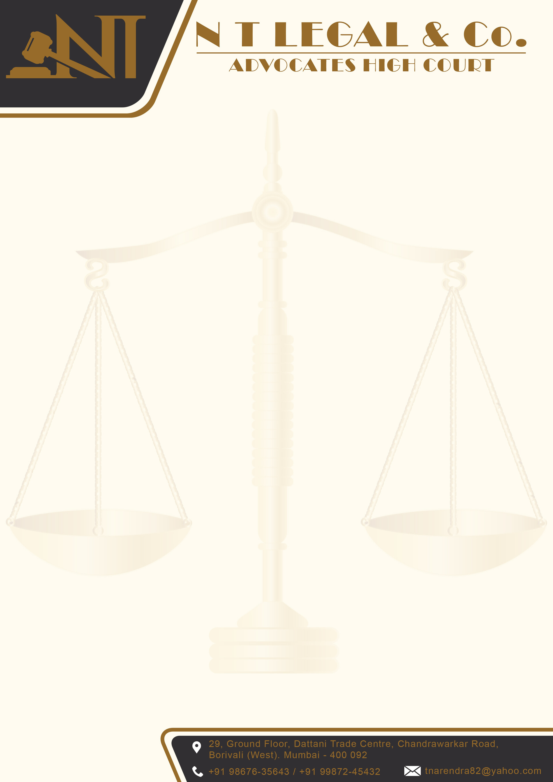 sumit shah Law Firm Logo Letterhead Design