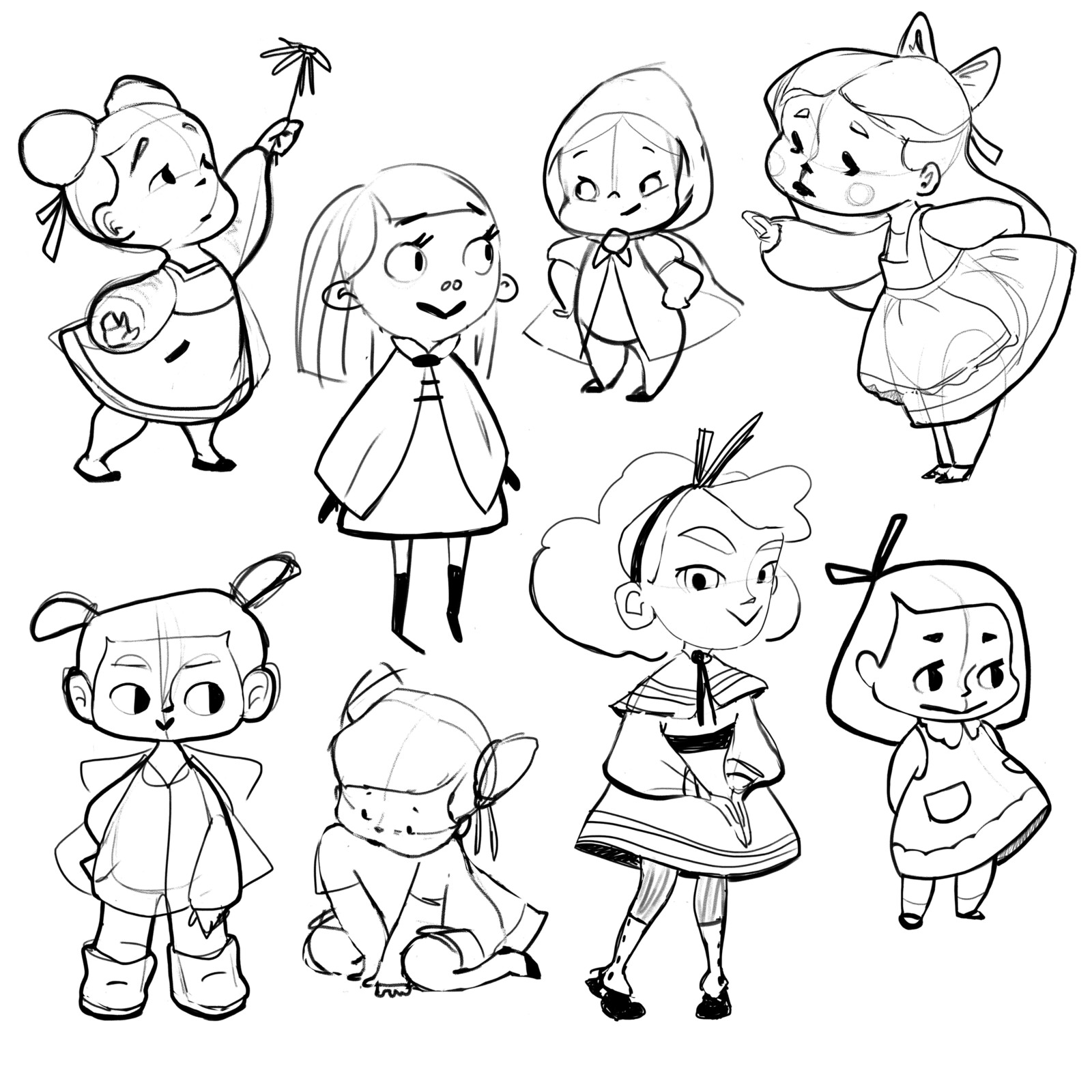 Sketches: Little Girls