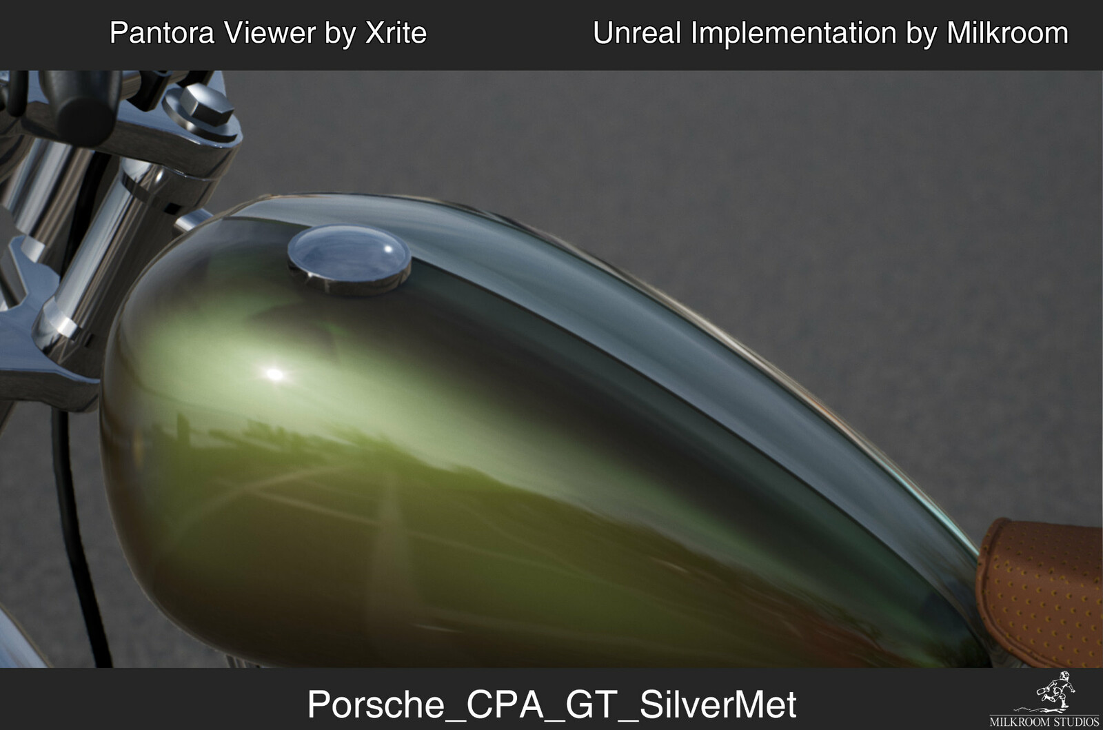 The axf car paint shader in Unreal. In the current state, the shader only works with dynamic lighting.