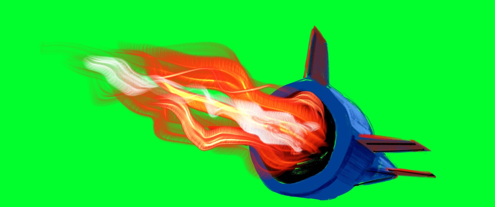 Green screen illustrations to enable animation